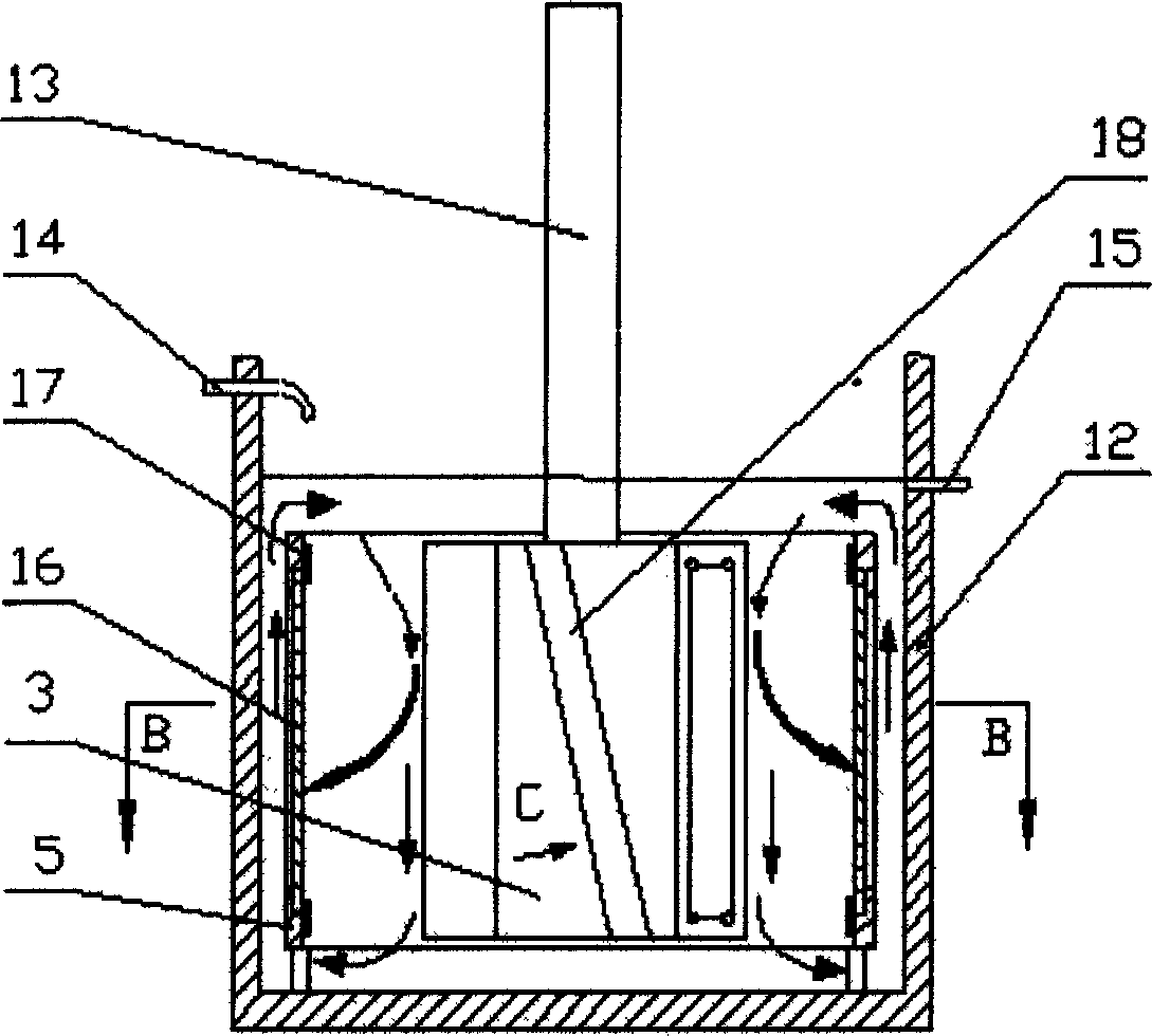 Temperature controllable fluid scouring simulation test device