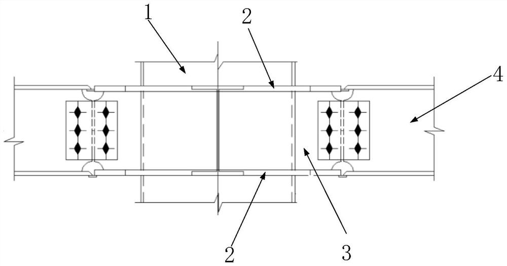 Outer ring type beam column rigid connection joint