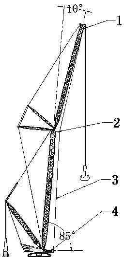 Crawler crane anti-tipping device