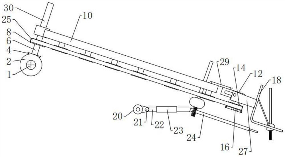 Pick-up device for garlic harvesting machinery