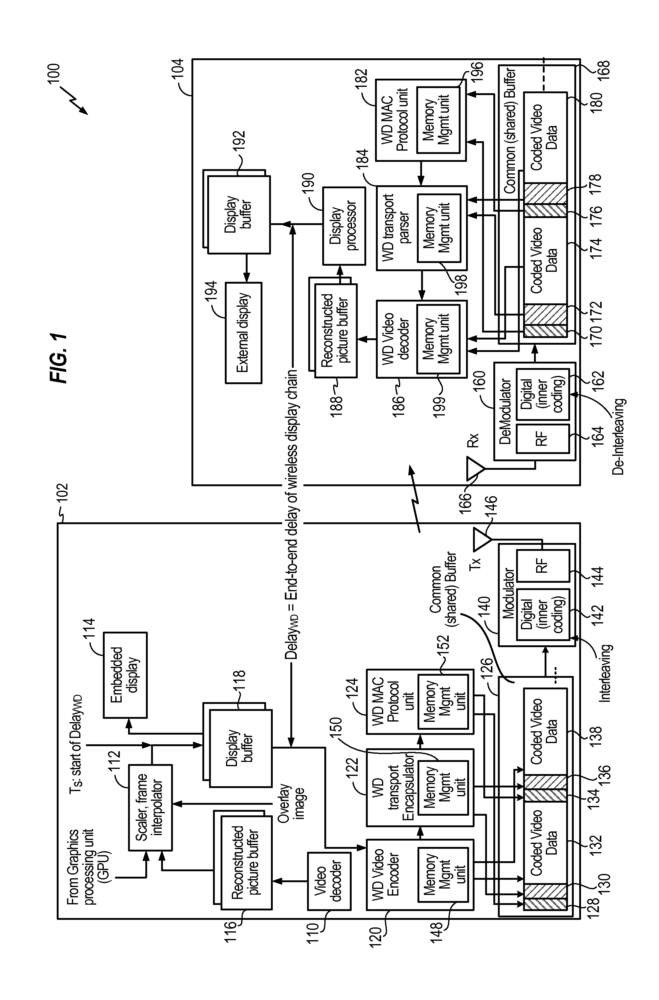 System and method of transmitting content from a mobile device to a wireless display