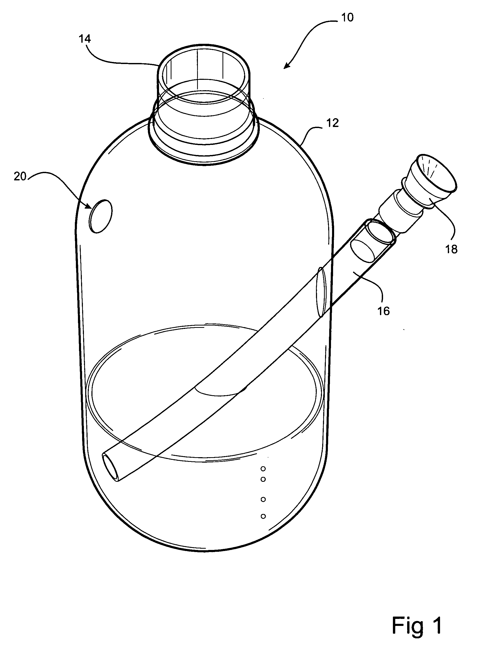 Spill-proof smoking implement