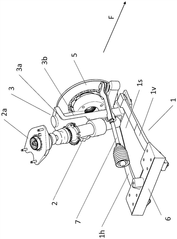 Independent vehicle suspension with wheel guide leaf spring elements made of fiber composite material