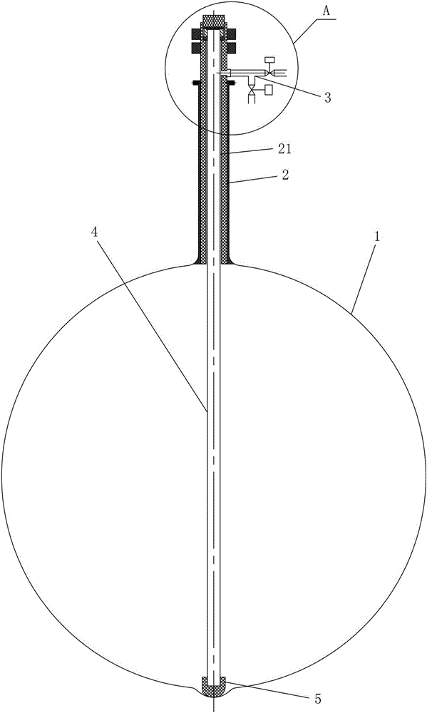 Apparatus and method of producing sounding balloon by impregnation method
