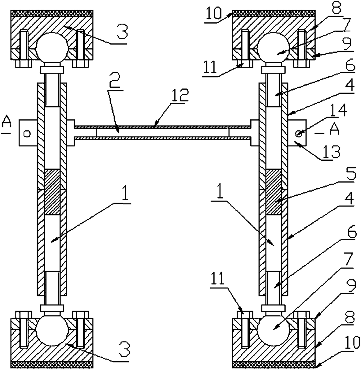 Detachable indoor horizontal bar