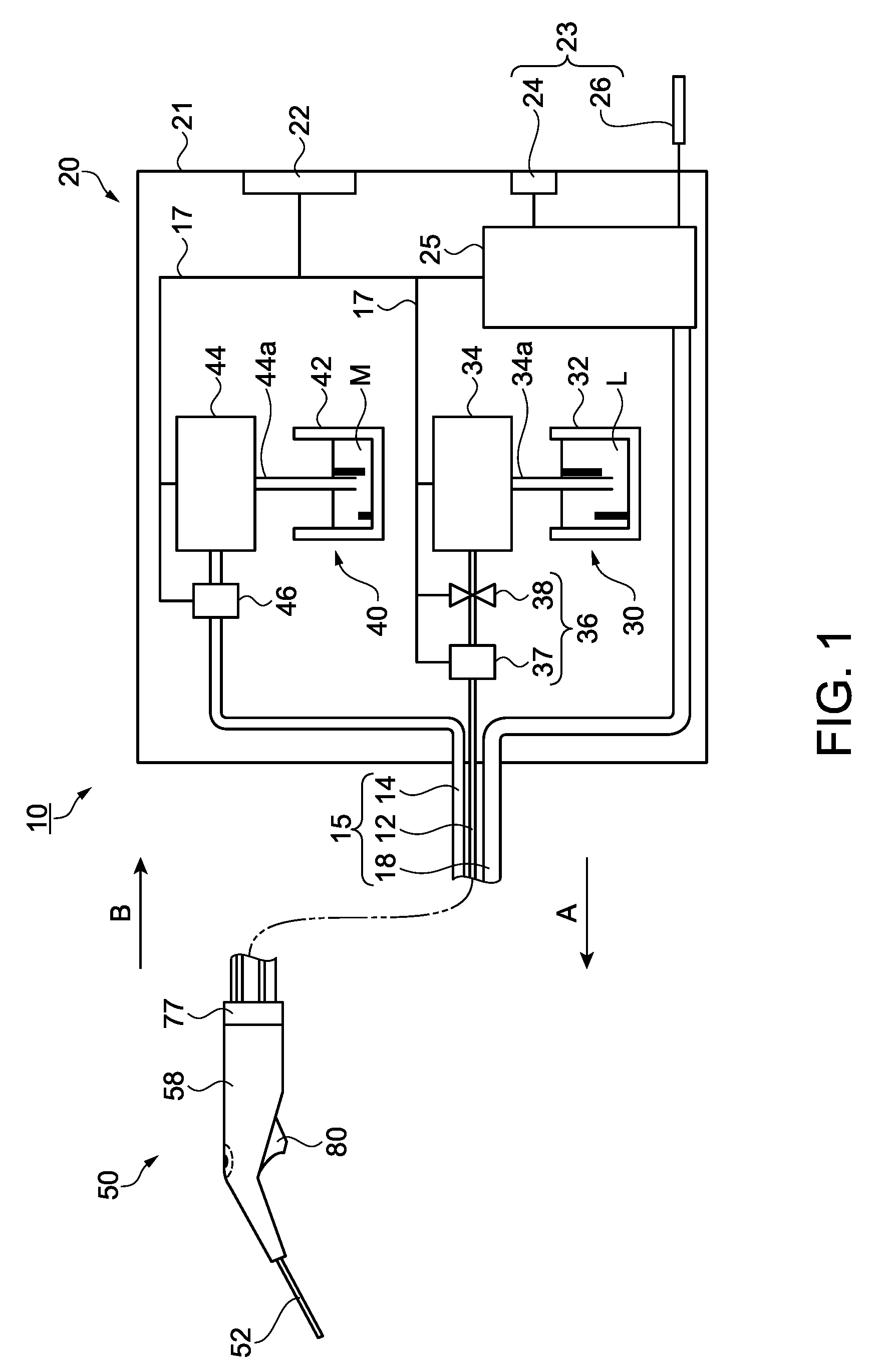 Operation section and liquid ejection device