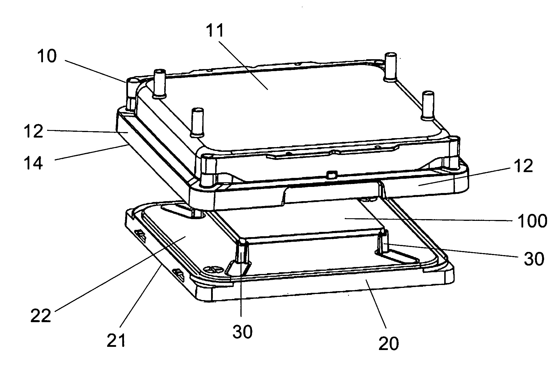 Thin-plate container