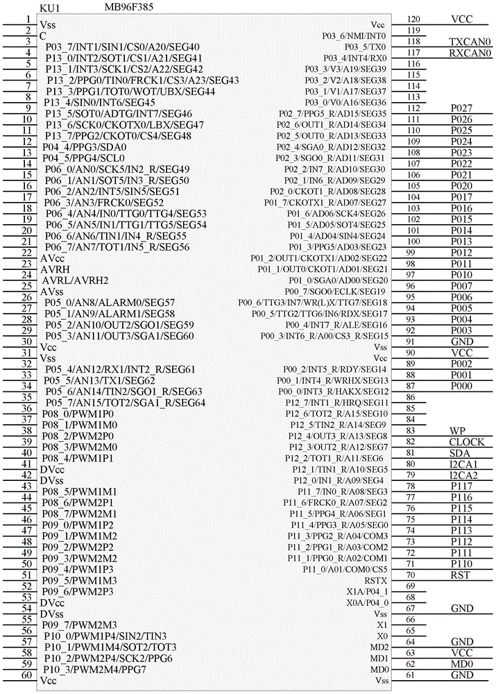 Forward and reverse current single loop detection device based on can network