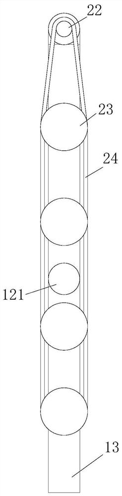 Opening device for forming multilayer 2.5D fabric