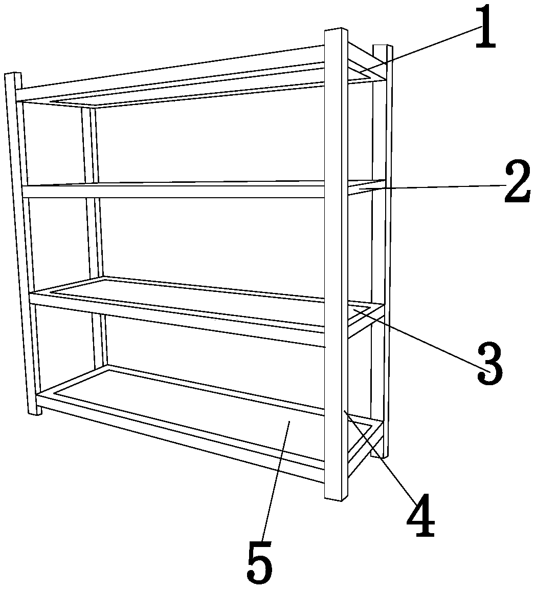 Electronic commercial storage folding shelf