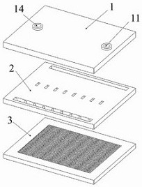 Manifold micro-column array flat plate heat exchanger