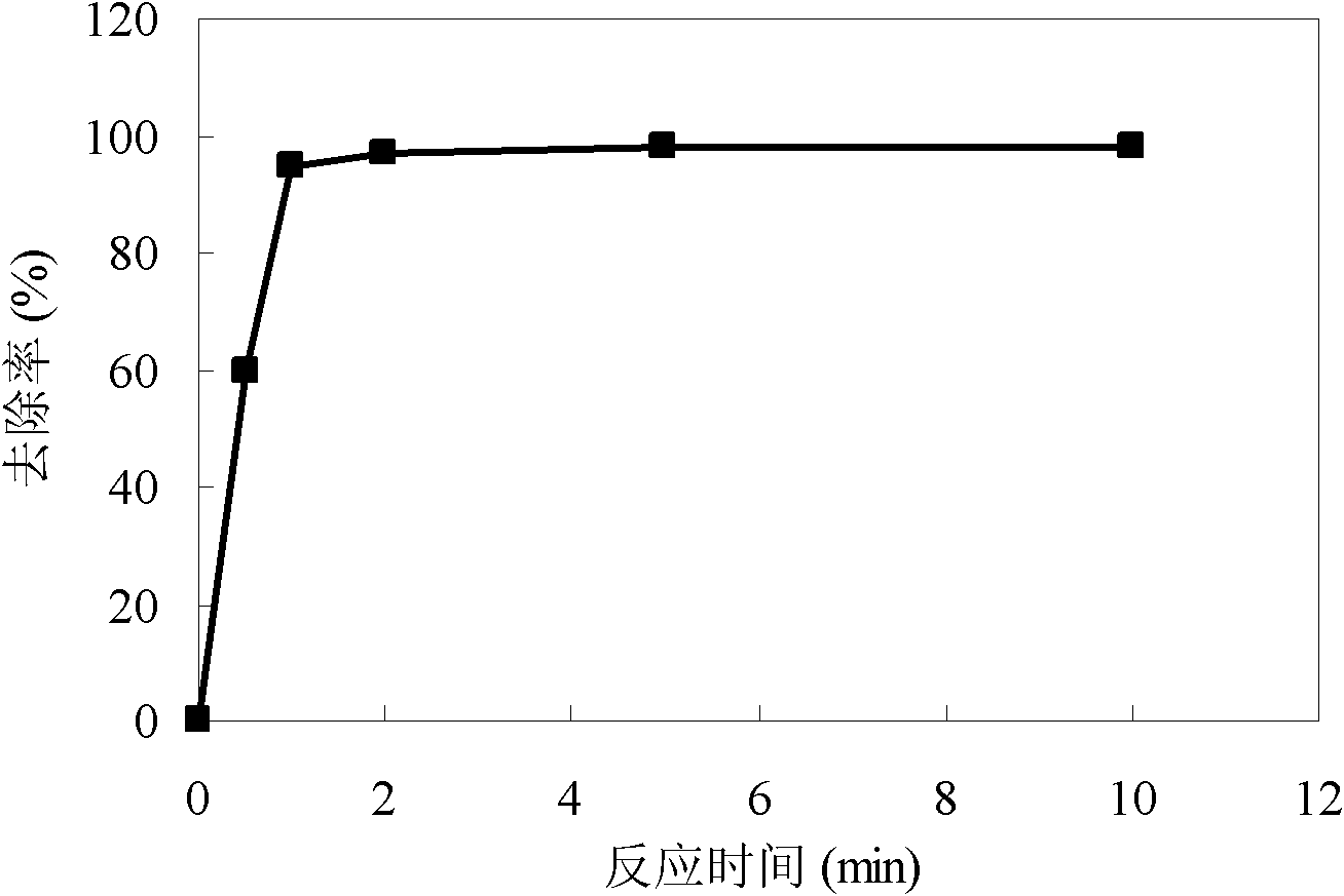 Water treatment method for removing Tl&lt;+&gt; and/or Cd2&lt;+&gt; by producing nanometer iron and manganese oxides in situ