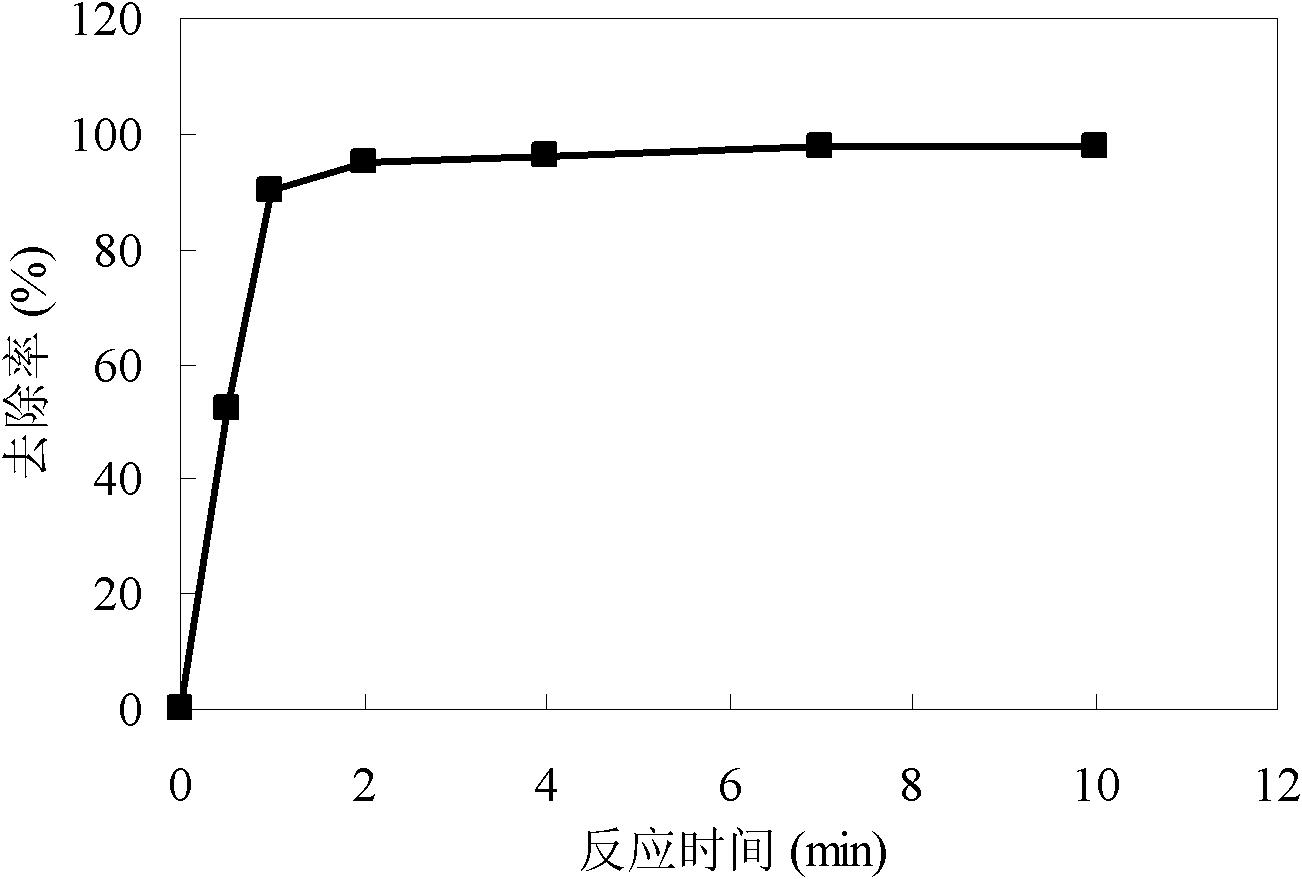 Water treatment method for removing Tl&lt;+&gt; and/or Cd2&lt;+&gt; by producing nanometer iron and manganese oxides in situ