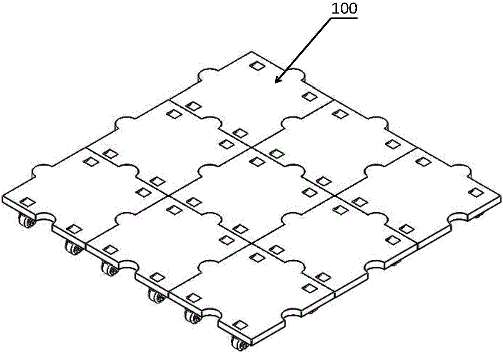 Local area network type unidirectional flatbed trolley set