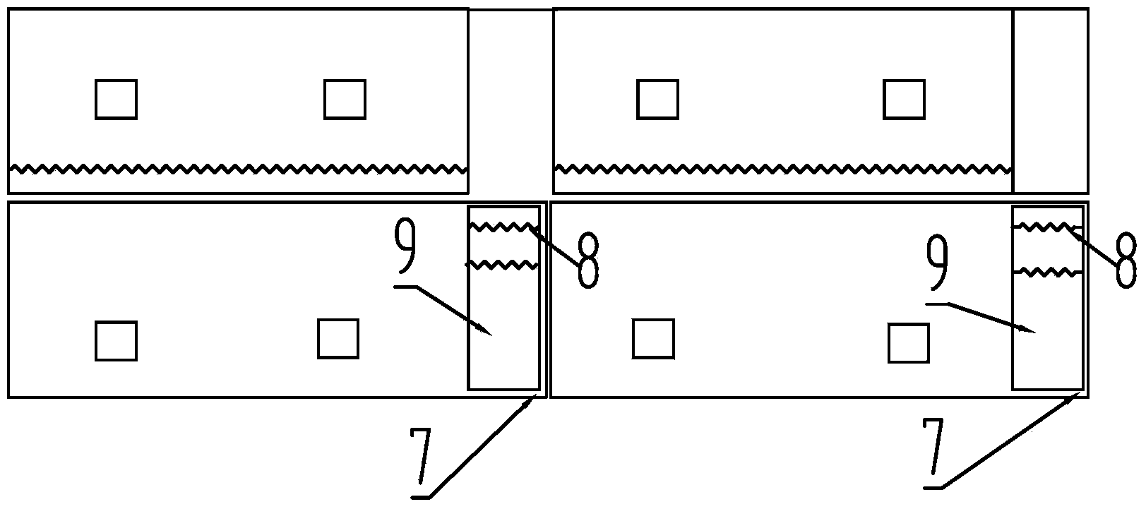 Drying device for reconstituted tobacco production by means of dry method of paper-making