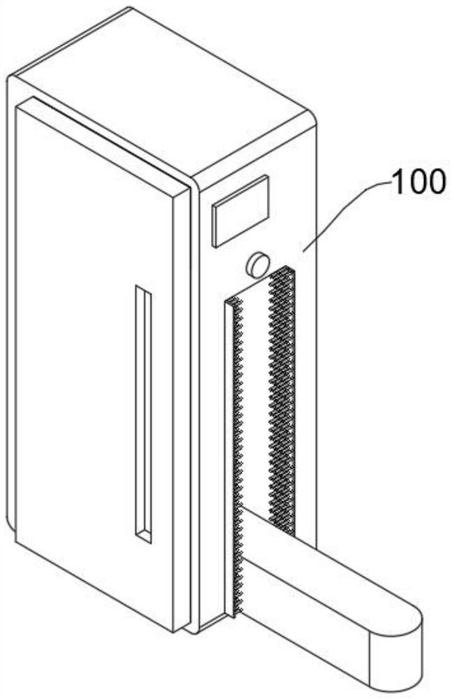 Door handle capable of achieving automatic disinfection based on intelligent induction