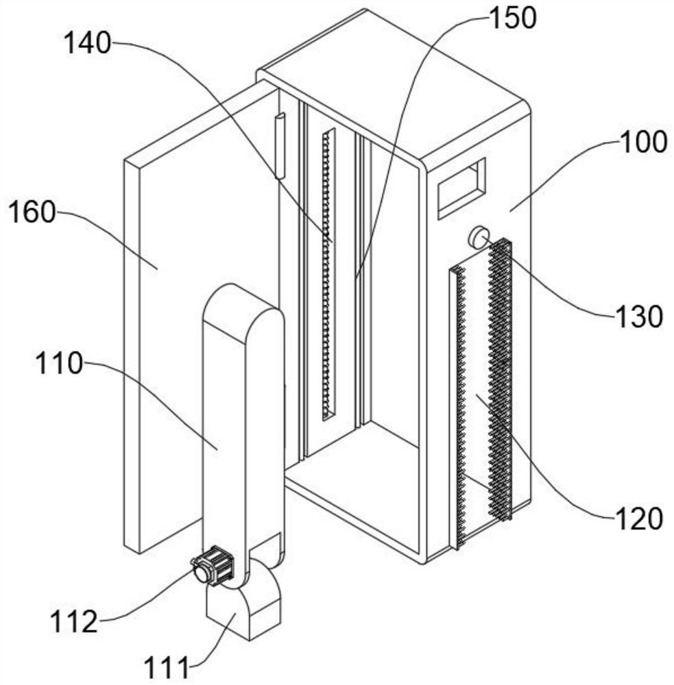 Door handle capable of achieving automatic disinfection based on intelligent induction