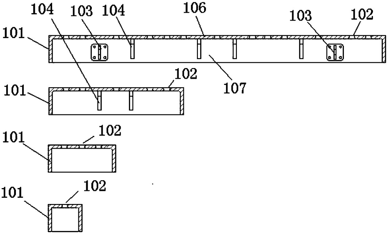 Quick-splicing combination prefabricated composite floor formwork