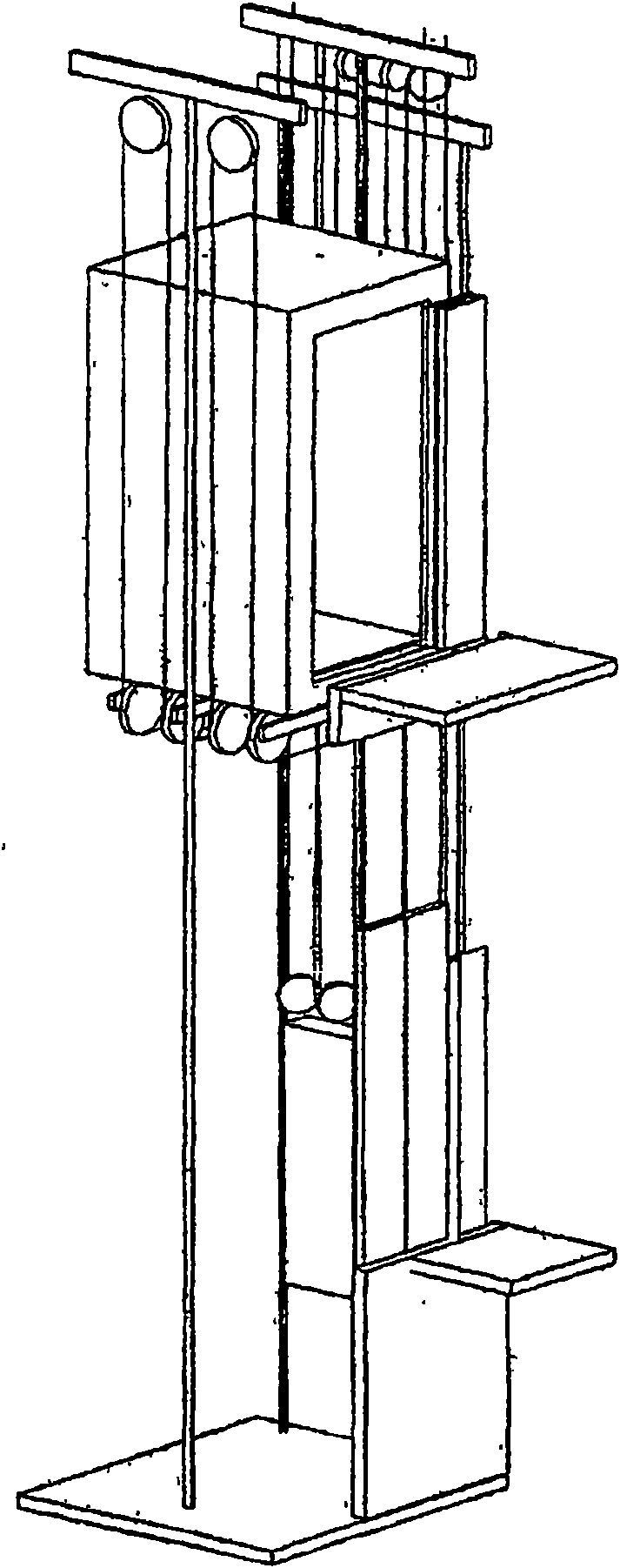 Lift with dual traction pulley