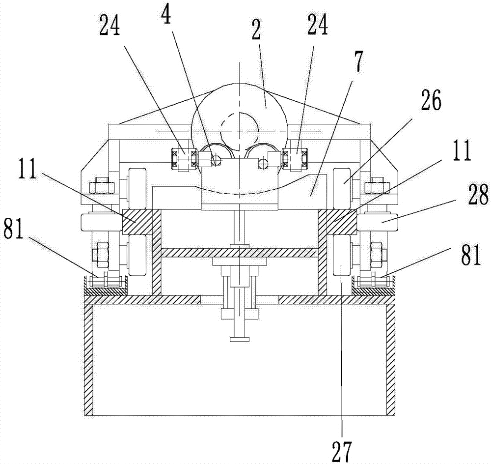 A feeding device for a rolling mill