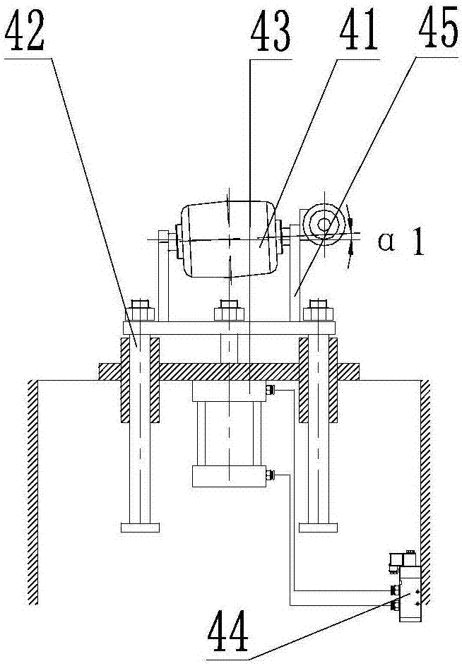 A feeding device for a rolling mill