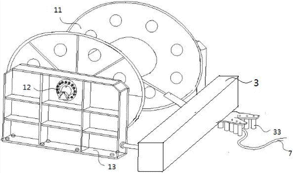 A tethered rope retractable device