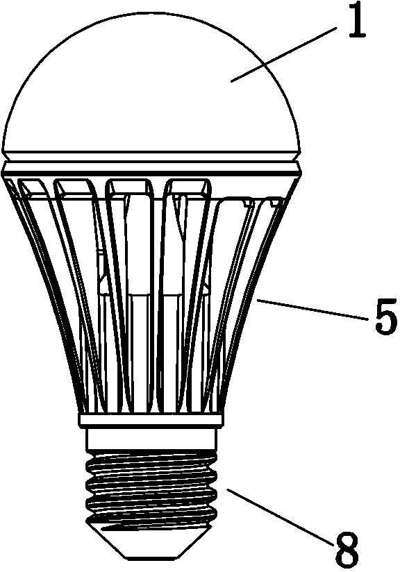 Light-emitting diode (LED) bulb lamp