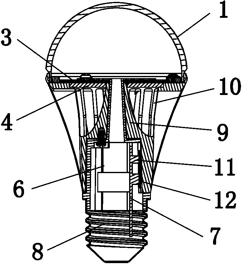 Light-emitting diode (LED) bulb lamp