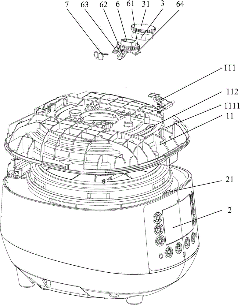 Cover opening device of electric pressure cooker and electric pressure cooker