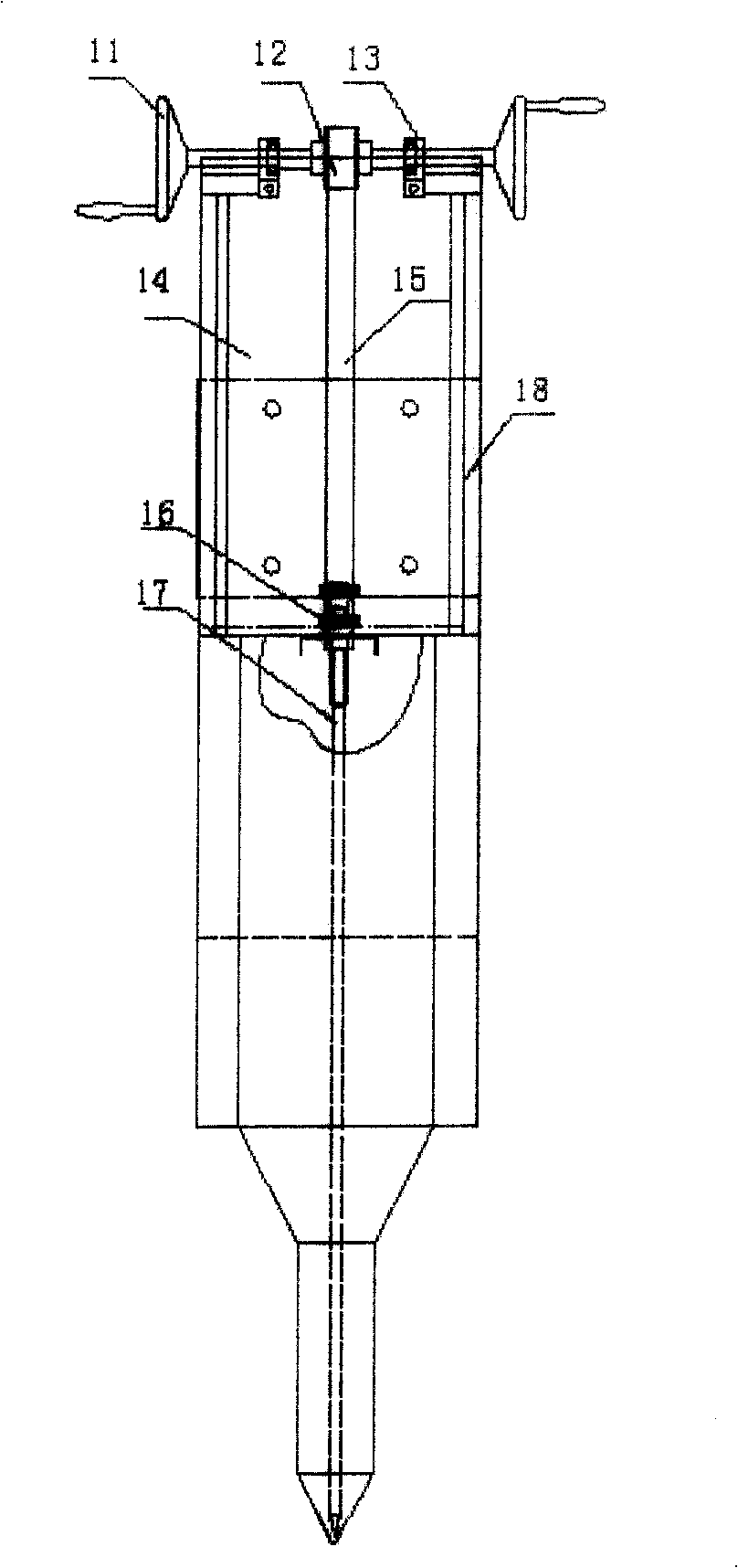 Line drawing device for surface of deformation model of geological structure