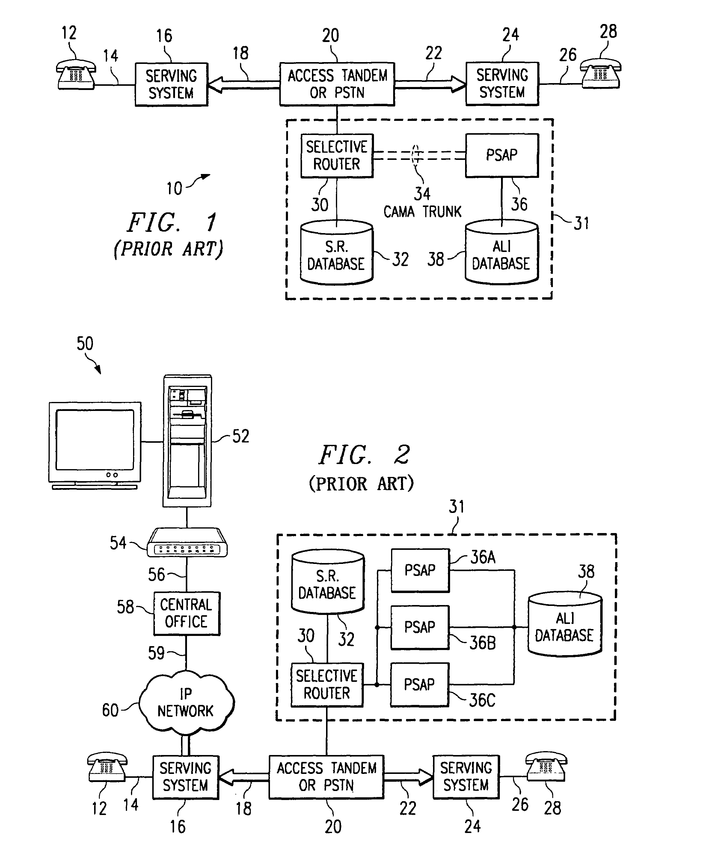 Methods and system for routing emergency calls through the internet