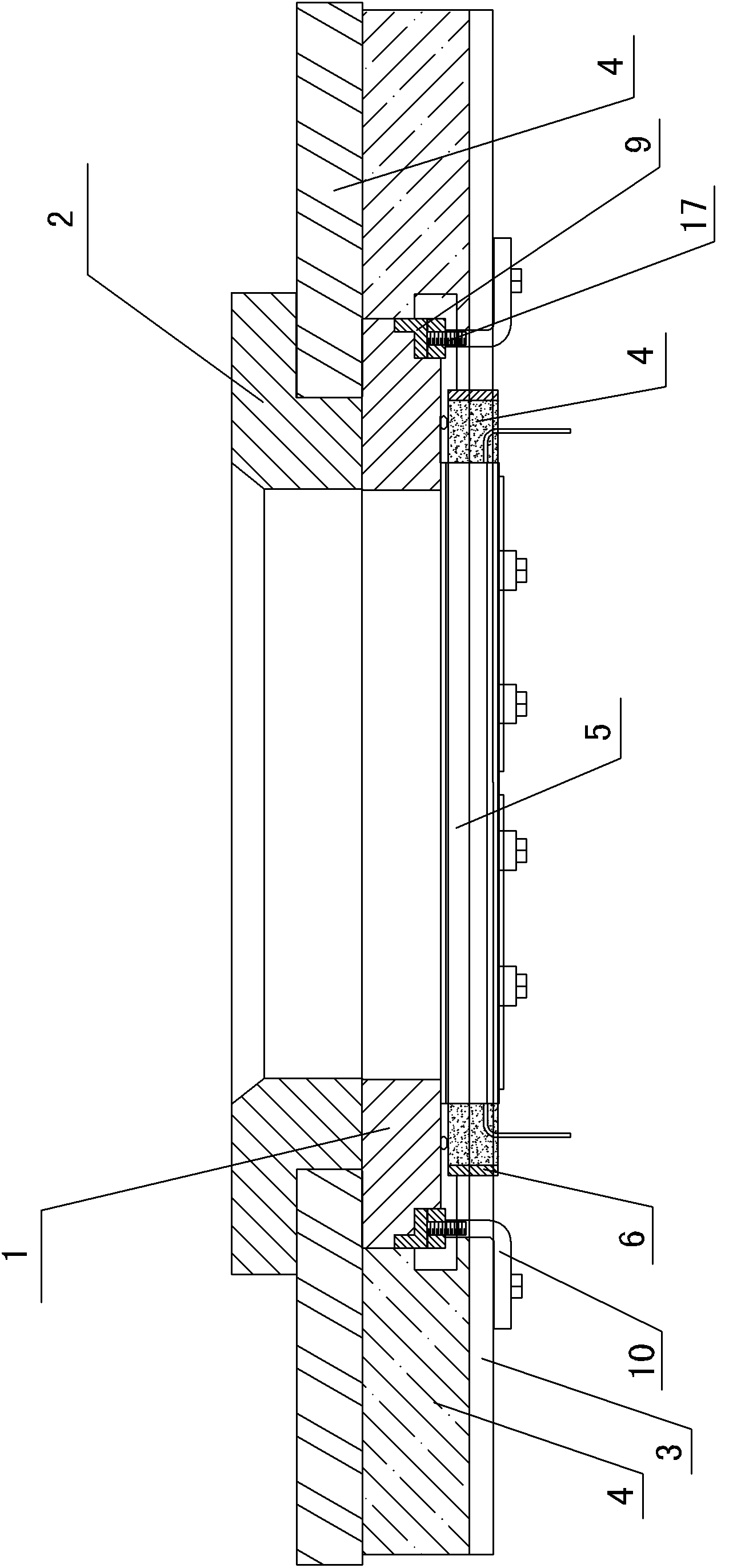 Fixing structure and mode of glass fiber pathway bushing brick