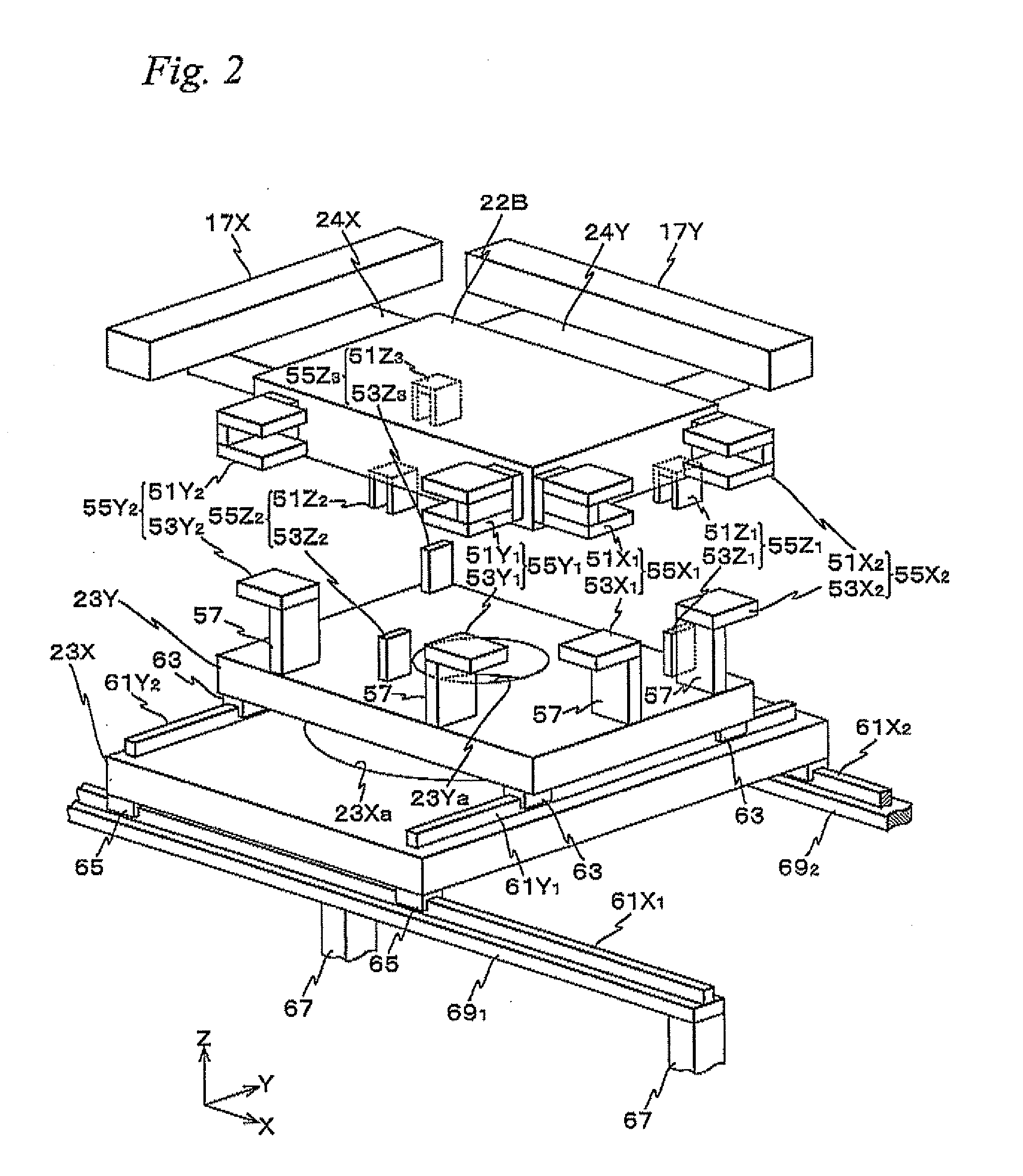 Movable body apparatus, pattern forming apparatus and pattern forming method, device manufacturing method, manufacturing method of movable body apparatus, and movable body drive method