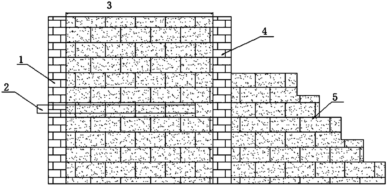 Large hole underground quick blocking method