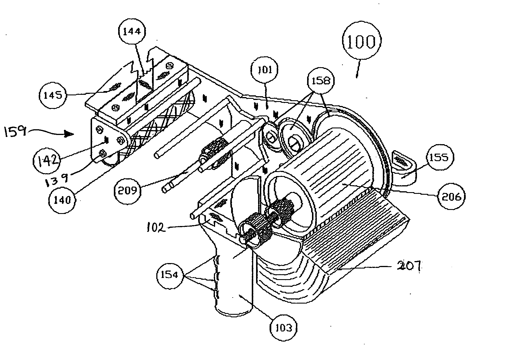 Tape pressure roller with patterned surface for tape applicator