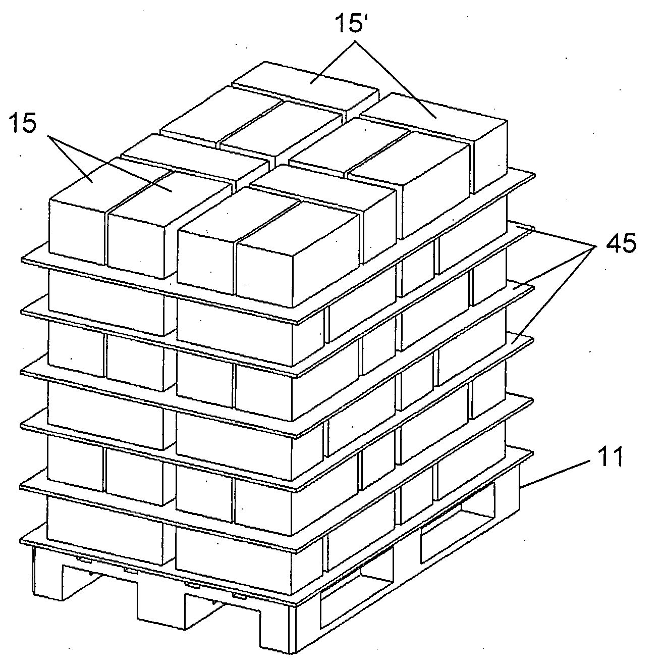 Infeed station of a stack palletizing system and method for transferring stacks to a gripper with an infeed station of this type
