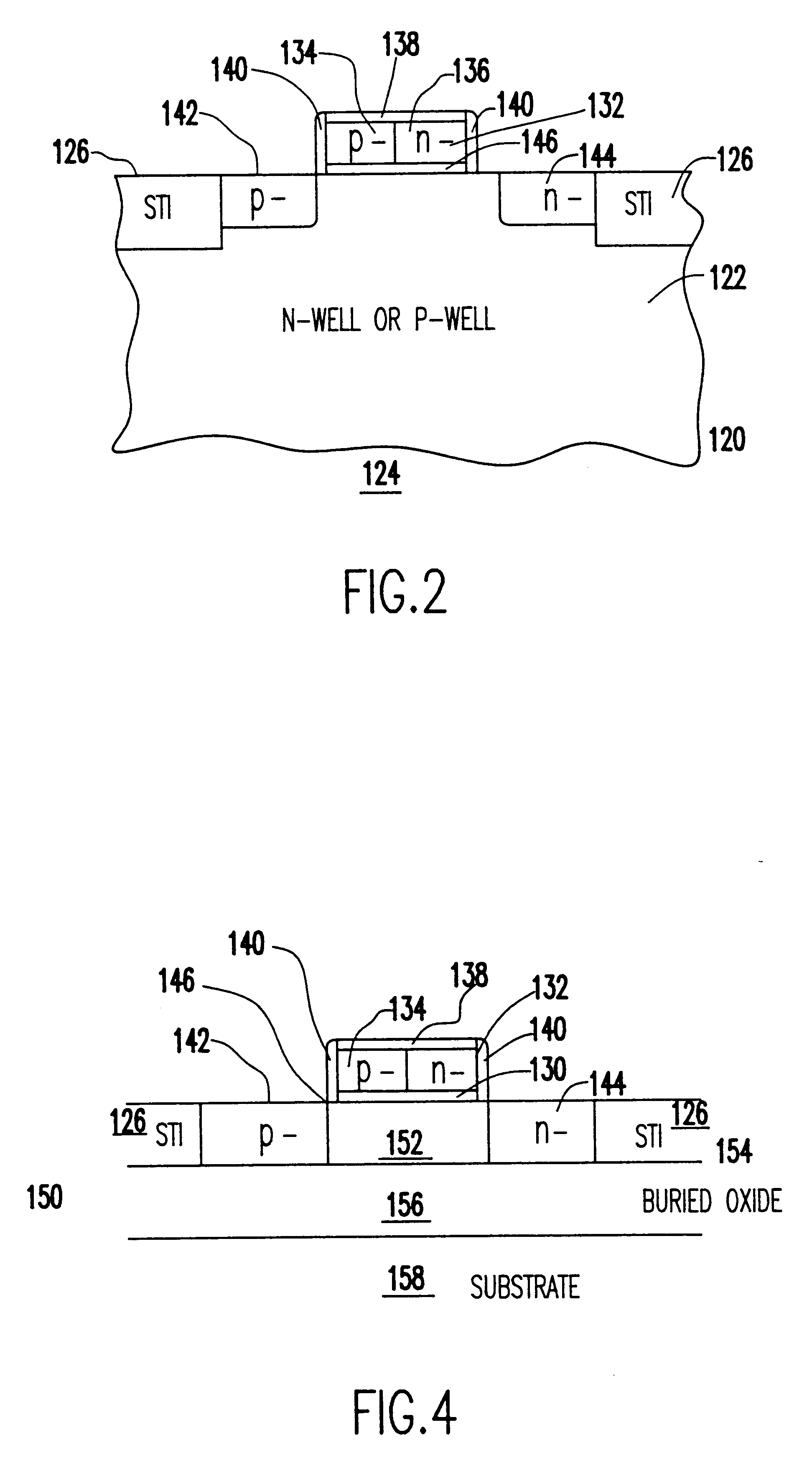 Method of forming a semiconductor diode with depleted polysilicon gate structure
