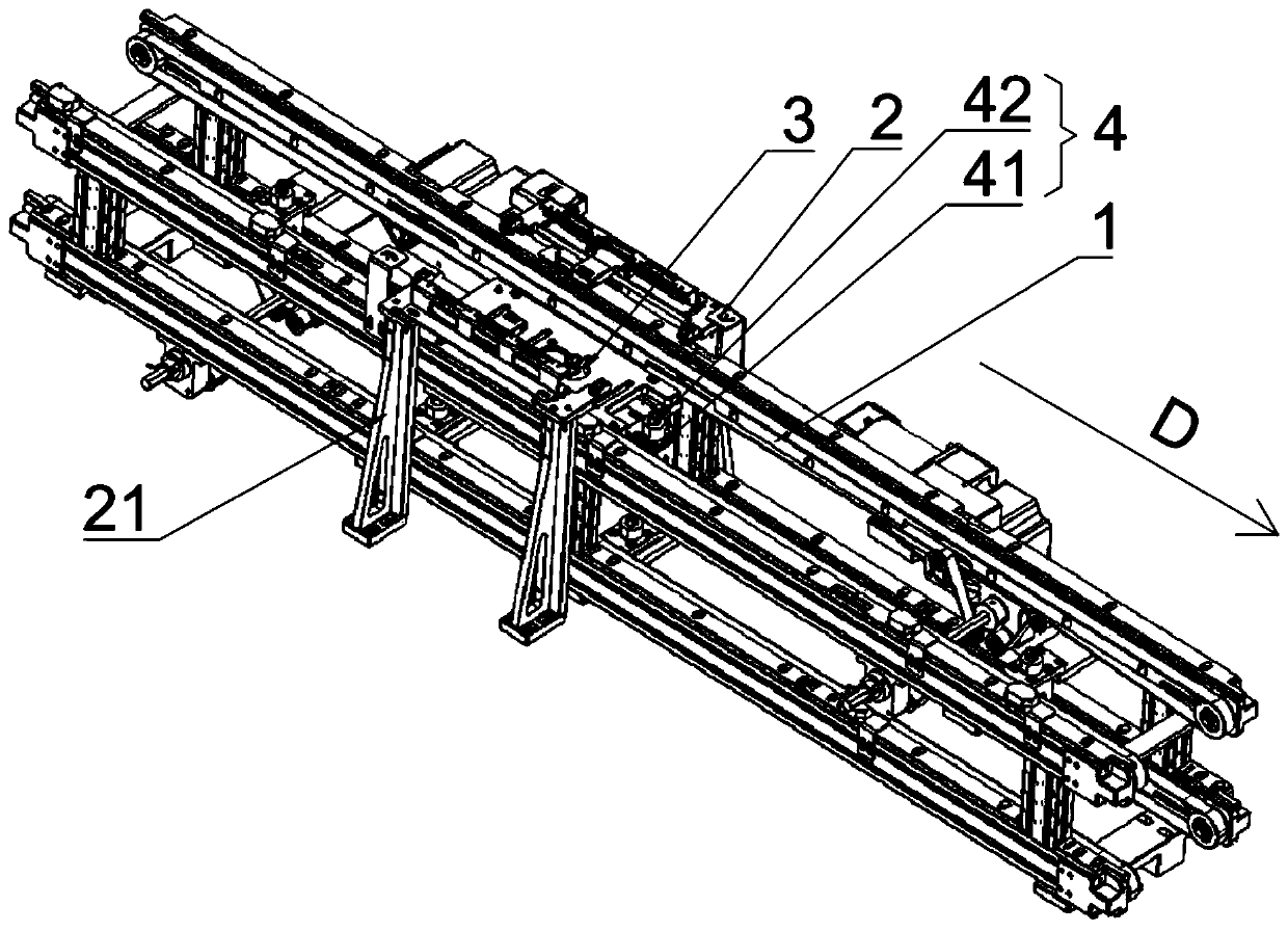 Carrier positioning device, material transfer device and fully automatic production line