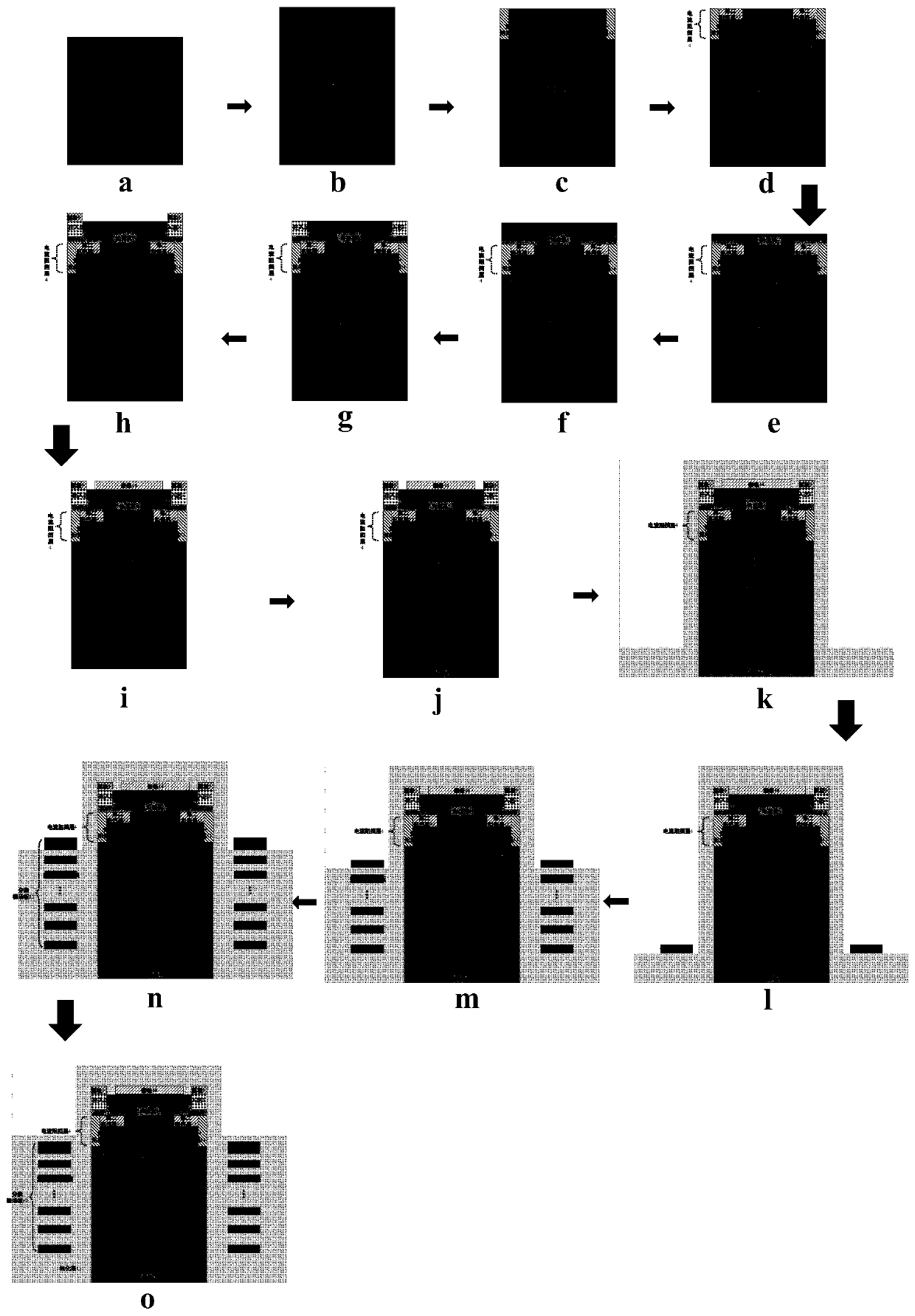 Segmented grid field plate vertical current aperture power device and manufacturing method thereof