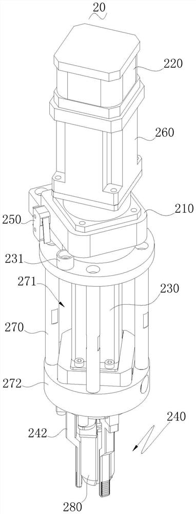 Sample bottle clamping device suitable for manipulator