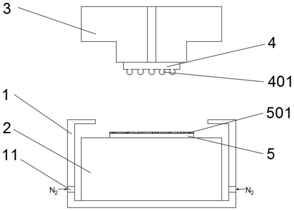 Non-contact heating flip-chip bonding process method
