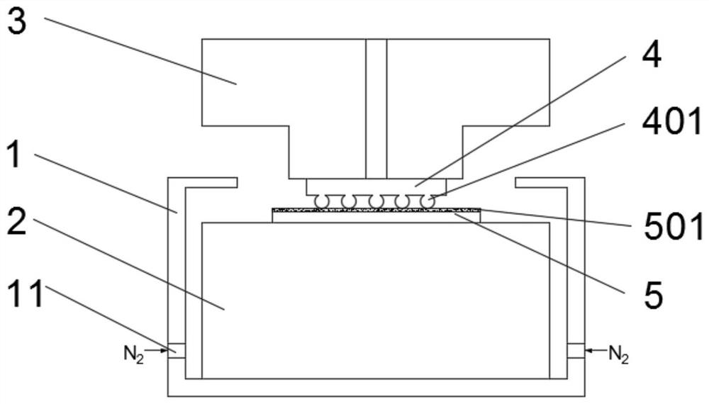 Non-contact heating flip-chip bonding process method