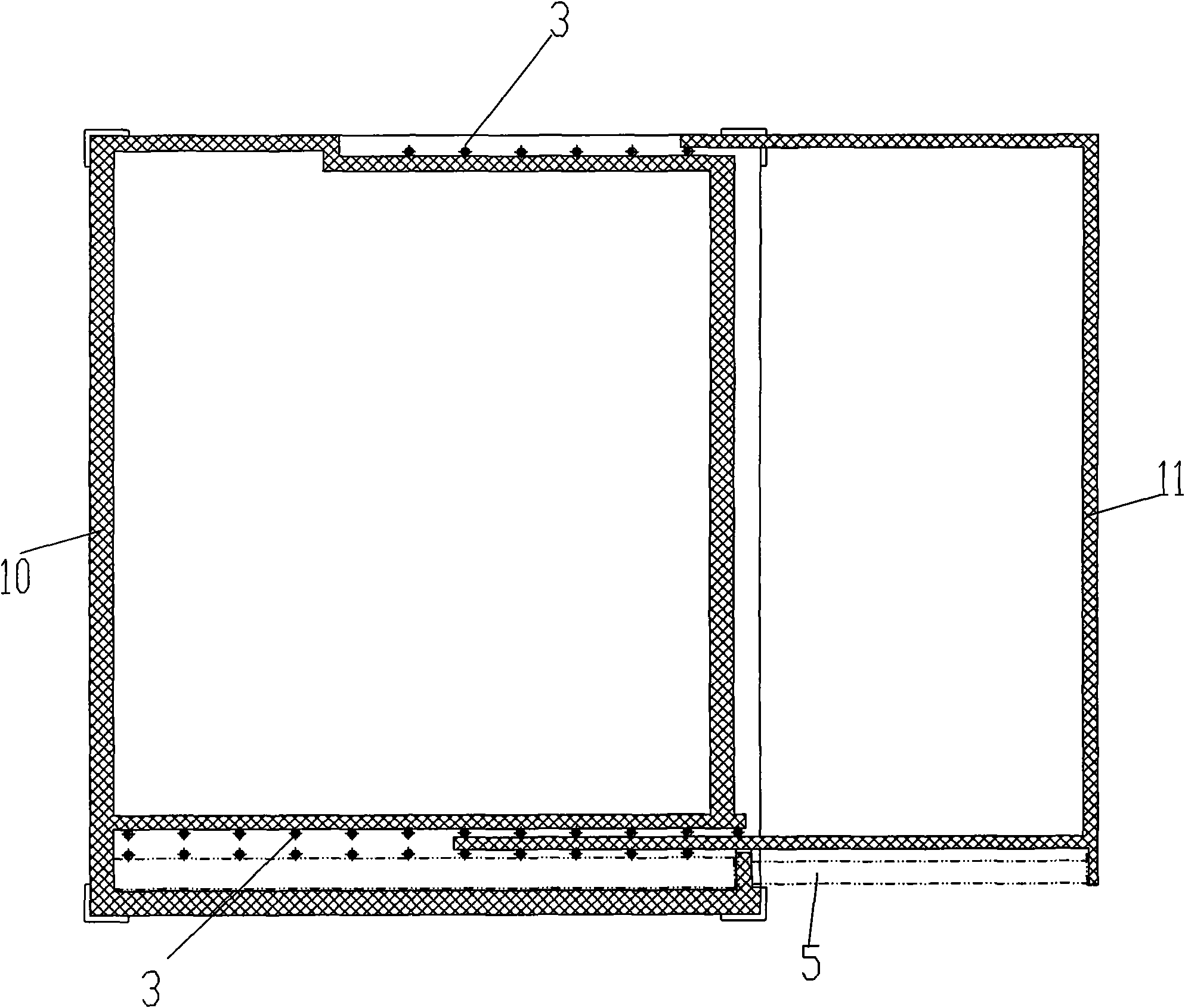 Container medical examination box body