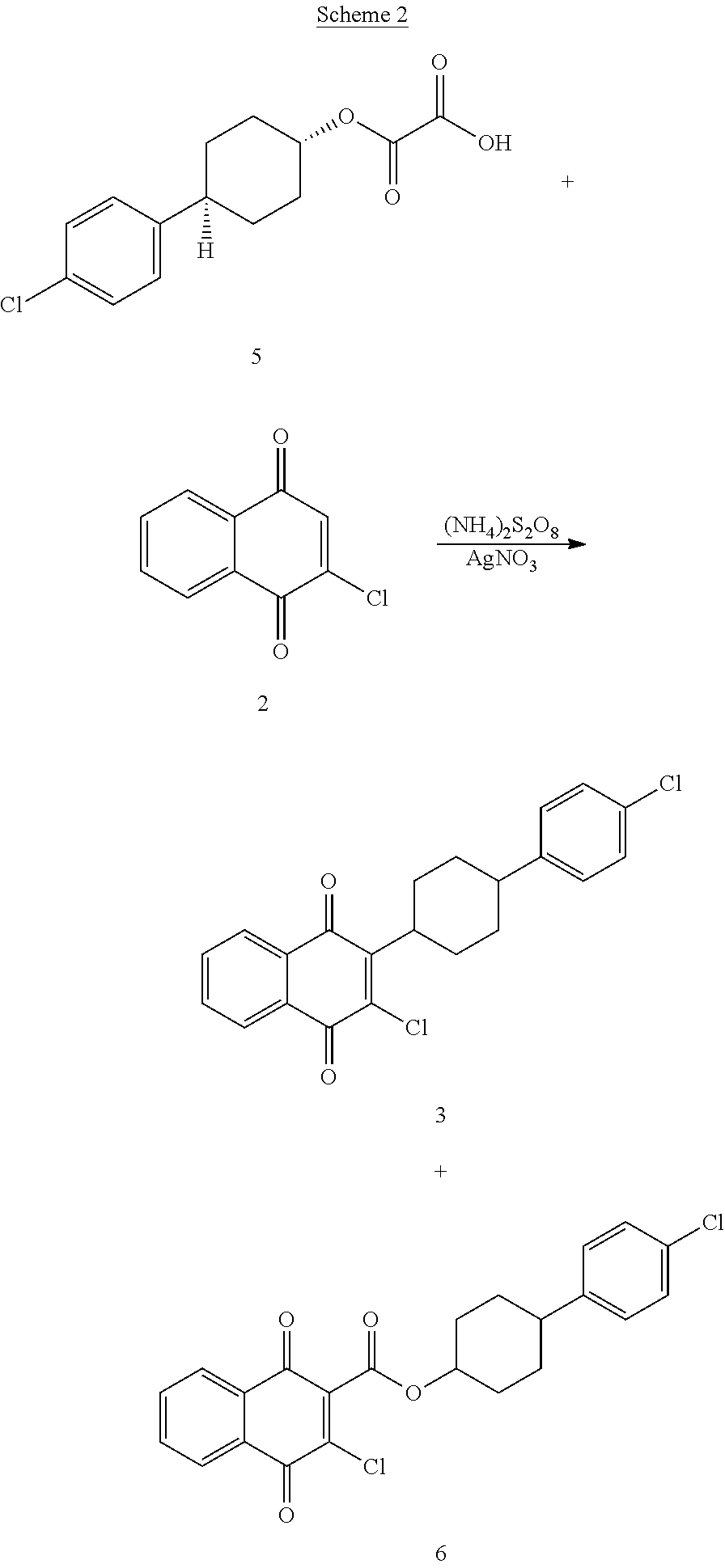 Process for preparing atovaquone and associate intermediates