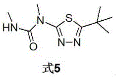 Tebuthiuron-containing synergistic weeding composition