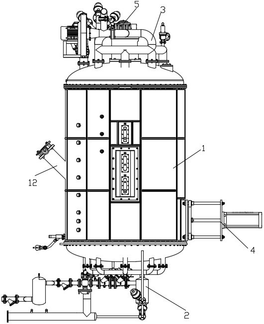 Foaming device achieving porous air intake and exhaust and foaming method of foaming device