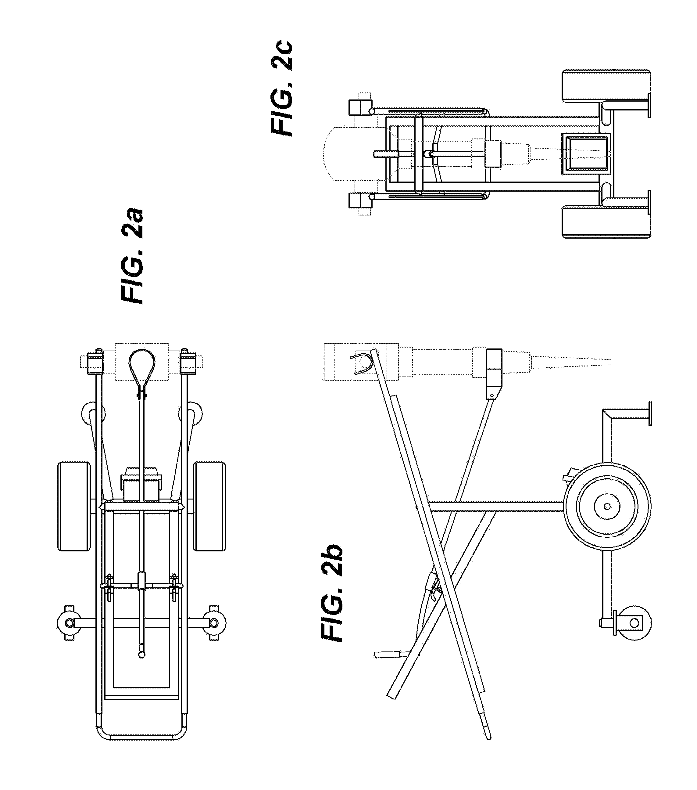 Support frame for a jack hammer