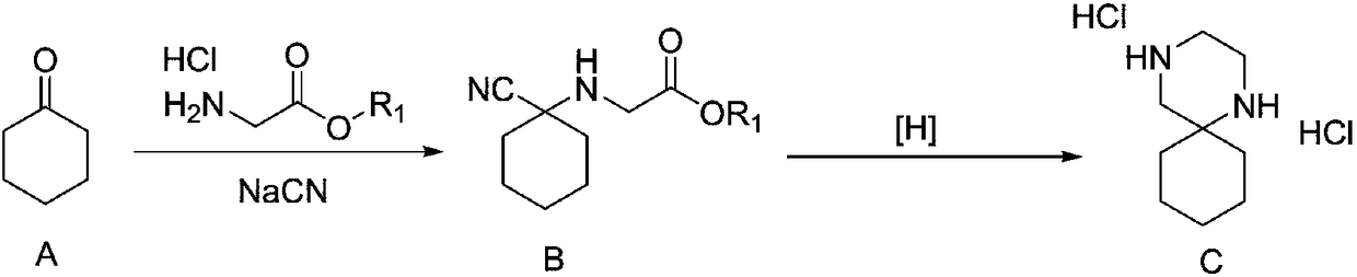 Synthesis method of 1,4-diazaspiro[5,5]undecane hydrochloride