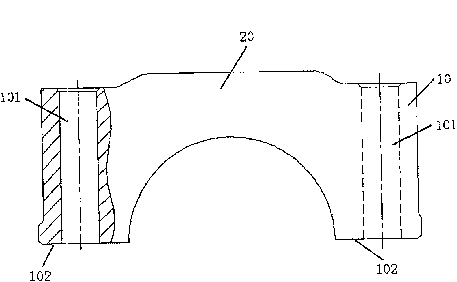 Main bearing cover for IC engine