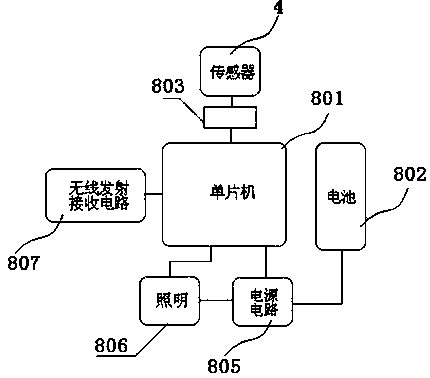 Wireless communication type gas detection device